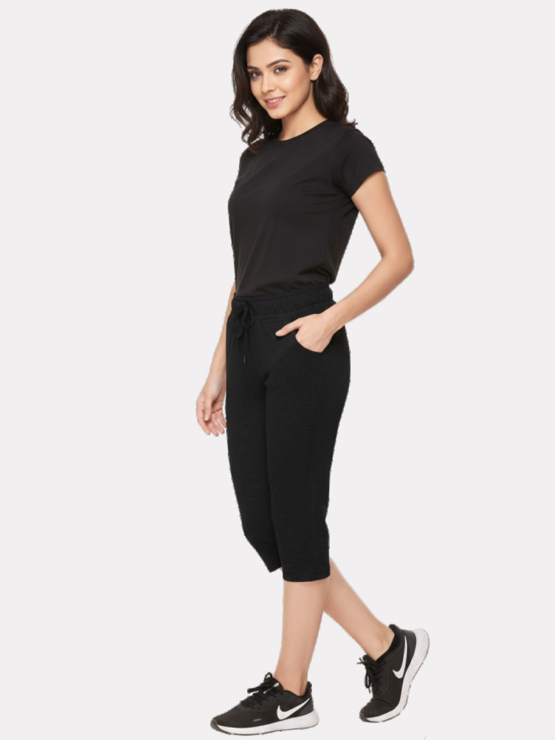 Women's Capri With Rib