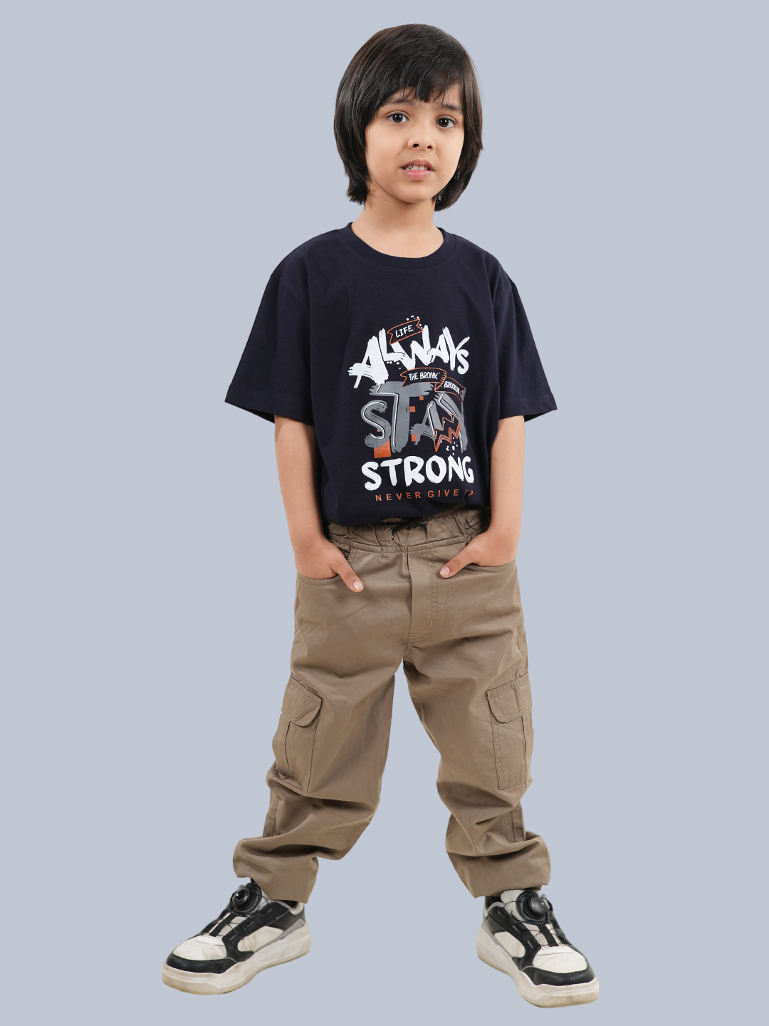 Boy's chest print T-shirt